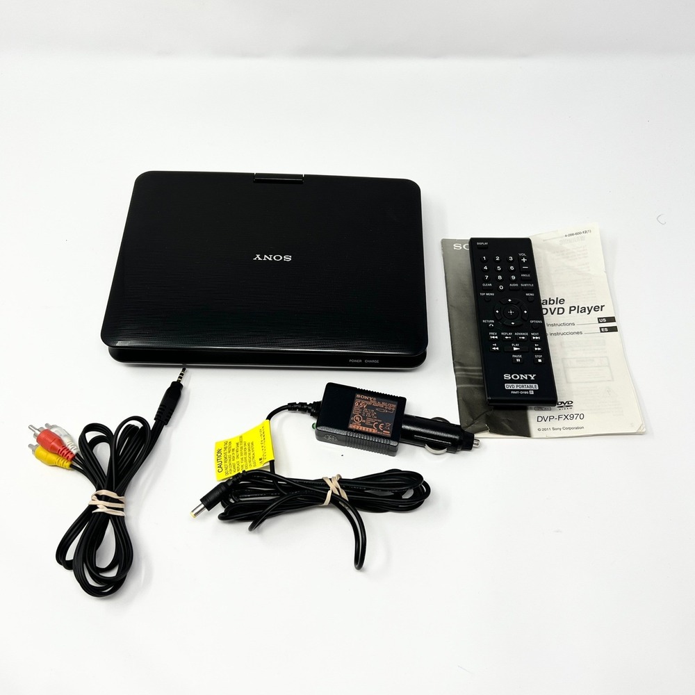 SONY DVP-FX970 Portable DVD Player 180-Degree Swivel Flip Screen 9" LCD